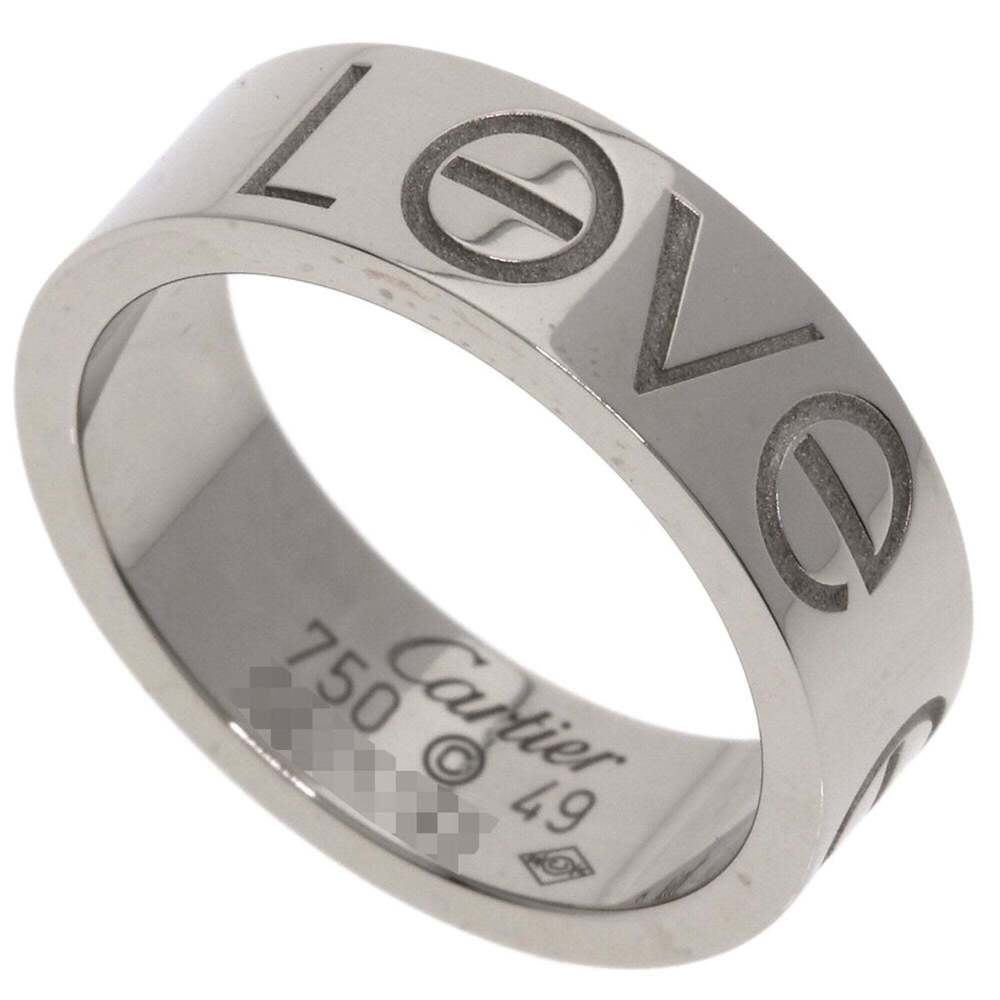 CARTIER 18k Silver Love Ring #49